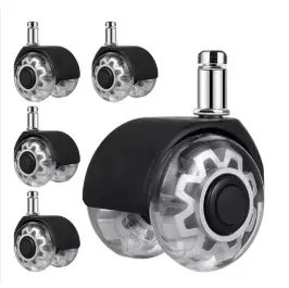 [RUE-GEN-R001] RUEDAS PARA SILLA DE OFICINAS DE SILICON ( JUEGO 5 PIEZAS) REF. R-001 MARCA GENERICO