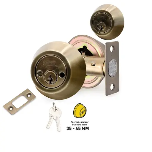 [CER-COV-JM-102B-AB] CERROJO CILINDRO - CILINDRO C/ SATINADO REF.  JM-102B-AB COD. 8473 MARCA COVO 