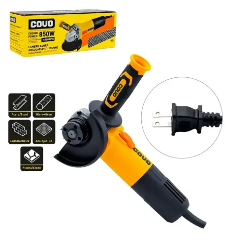 [ESM-COV-CV-ESME-45-850W] ESMERIL ANGULAR 4 1/2 " ( 115MM ) 850W REF. CV-ESME-45-850W / 10029 MARCA COVO