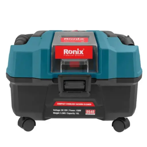 [ASP-RON-8640] ASPIRADORA INALAMBRICA 15L 20 V 1 BATERIA 2.0 AH FLUJO DE AIRE 20L/S REF. 8640 MARCA RONIX