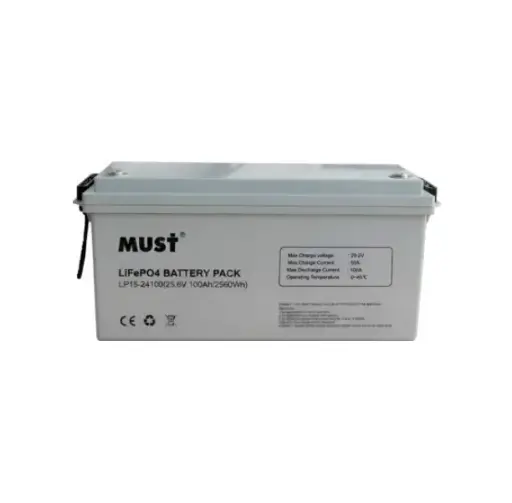 [BAT-MUS-INV02001] BATERIA DE LITIO PARA SISTEMA DE RESPALDO / ESTACION DE CARGA 25.6V 100AH  ( PARA MOD. EP30-3024LV ) REF. LP15-24100 MARCA MUST