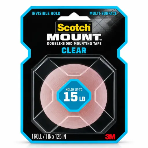[CIN-3M-410H] CINTA DOBLE FAZ TRANSPARENTE ( 1" X 1.66 YD ) ( 2,54 CM X 1,52 MT) MOD. 410H REF. 34-8726-1647-8 COD. 369884 MARCA 3M 