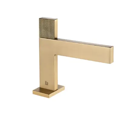 [GRI-BEL-GRI-2229] GRIFERIA LAVAMANOS MONOMANDO PIATTO (BAJO) GOLDEN BRUSHED / CEPILLADO / SATINADO REF. GRI-2229 MARCA BELT-G