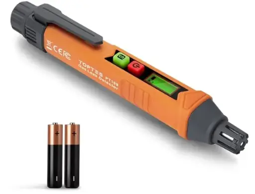 [DET-TOP-PT199] DETECTOR DE GASES DIGITAL PANT. LCD 50-1000 PPM P/ METANO Y PROPANO C/ BOLSO+2BTA. AAA REF. PT199 / X003B4DDSJ MARCA TOPTES
