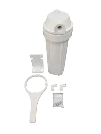 [FIL-OAS-10KPP5W3814GB] FILTRO BOTELLA 10" X 2.5" C/ CARTUCHO POLIPROPILENO 5 MICRA + KIT INSTALACION REF. 10KPP5W3814GB MARCA OASIS