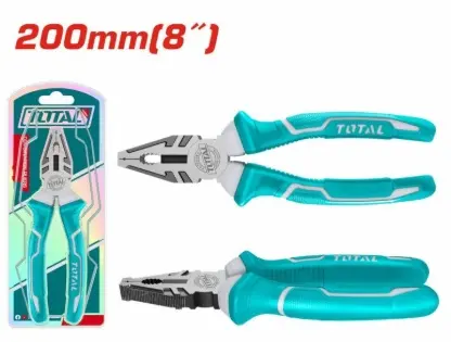 [ALI-TOT-THT110806P] ALICATE ELECTRICISTA 8" 200 MM C/ ACEIT. DE PULIDO Y ATNIOXIDANTE REF. THT110806P / 186468 MARCA TOTAL TOOLS