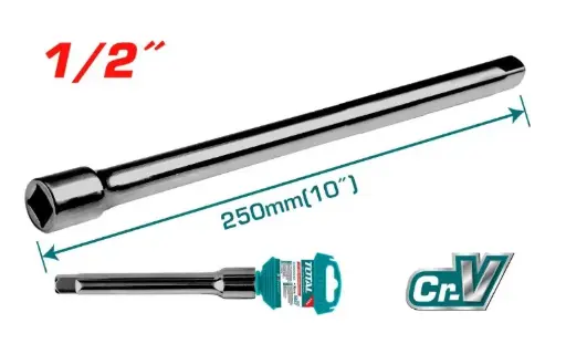 [EXT-TOT-THEB12101] EXTENSION CROMADO MANDO 1/2" X 10" REF. THEB12101 / 185287MARCA TOTAL TOOLS
