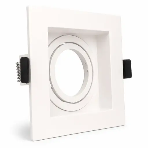 [FRA-ART-AI-SQ03-WH] APLIQUE SPOT CUADRADO P/ GU10 PC C/ SOCKET. 102X102X35 MM - HOLE 90 BLANCO REF. AI-SQ03-WH ARTIG LIGHT