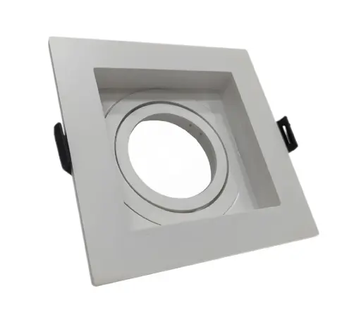 [FRA-ART-AI-SQ03-WH] APLIQUE SPOT CUADRADO P/ GU10 PC C/ SOCKET. 102X102X35 MM - HOLE 90 BLANCO REF. AI-SQ03-WH ARTIG LIGHT