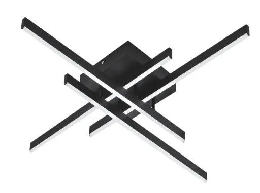 [LAM-KAS-DI-148-BK-30K-Z] LAMPARA COLGANTE 52 W 3000 K 85-265 V 80X80CM COLOR NEGRO REF. DI-148-BK-30K-Z MARCA KASALIGHT