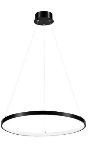 [LAM-KAS-DI-150-BK-30K-Z] LAMPARA COLGANTE 25 W 3000 K 85-265 V TIPO ARO COLOR NEGRO REF. DI-150-BK-30K-Z MARCA KASALIGHT