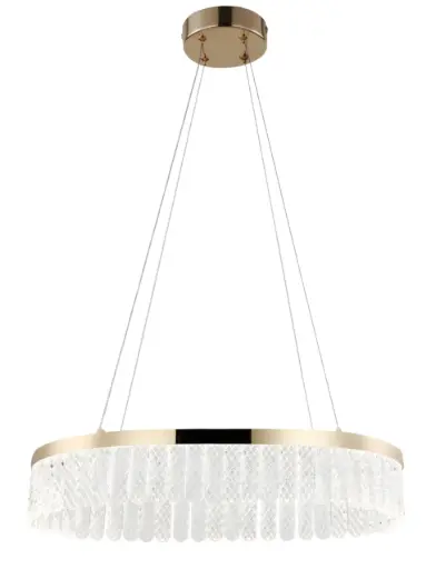 [LAM-KAS-DI-192-GD-40K-Z] LAMPARA LED COLGANTE 33W 4000K 110-240 V C/ DORADO REF. DI-192-GD-40K-Z MARCA KASALIGHT
