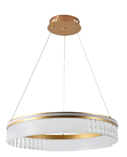 [LAM-KAS-DI-537-GD-CCT-Z] LAMPARA LED COLGANTE 76W 3CCT 110-240V 60CM C/CONTROL APP BLUETTOTH C/ DORADO REF. DI-537-GD-CCT-Z MARCA KASALIGHT
