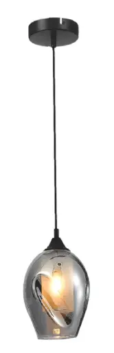 [LAM-KAS-DI-59-BK-Z] LAMPARA COLGANTE E27 110-240V 16X120 CM C/ NEGRO REF. DI-59-BK-Z MARCA KASALIGHT