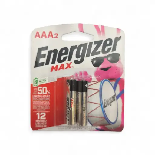 [BAT-ENE-ENERAAA2] BATERIA / PILA  ALCALINA "AAA" BLISTER 2 UND REF. ENERAAA2 COD.014009 MARCA ENERGIZER 