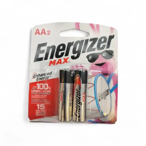 [BAT-ENE-ENERAA2] BATERIA / PILA  ALCALINA "AA" BLISTER 2 UND REF. ENERAA2 COD.015464 MARCA ENERGIZER 