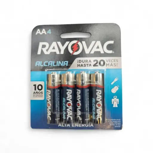 [BAT-RAY-815-4LA] BATERIA / PILA  ALCALINA "AA" BLISTER 4 UND REF. 815-4LA COD.185078 MARCA RAYOVAC