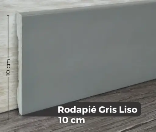 [ROD-EXT-JC743-071] RODAPIE / ZOCALO PARA PISOS SPC CLICK GRIS LISO 10 CM X 2,40 MTS ESP. 10 MM REF. JC743-071 EXTREME  