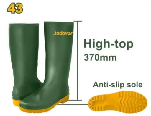 [BOT-JAD-JDRB1L43] BOTA DE GOMA / PVC CAÑA LARGA SIN PUNTERA COLOR VERDE TALLA -43 (PAR) REF. JDRB1L43 MARCA JADEVER 
