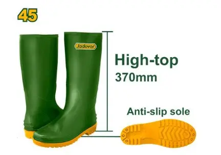 [BOT-JAD-JDRB1L45] BOTA DE GOMA / PVC CAÑA LARGA SIN PUNTERA COLOR VERDE TALLA -45 (PAR) REF. JDRB1L45 MARCA JADEVER 