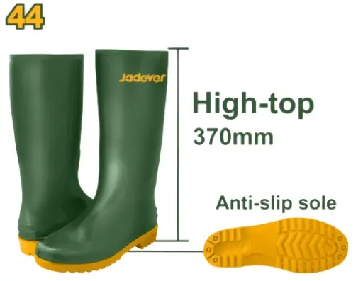 [BOT-JAD-JDRB1L44] BOTA DE GOMA / PVC CAÑA LARGA SIN PUNTERA COLOR VERDE TALLA -44 (PAR) REF. JDRB1L44 MARCA JADEVER