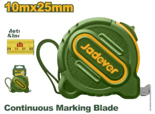 [CINT-JAD-JDMT1250] CINTA METRICA / CON BOTON DE TRANCA 10 MM X 25 MTS REF. JDMT1250 MARCA JADEVER