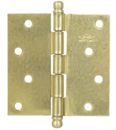 [BIS-IND-T11060139] BISAGRA NUDO CABEZA REDONDA DORADA DE 4 X 4" CAL.14 (TRIO) REF. IND-11060139 MARCA INDUMA