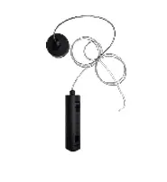 [BAS-LUM-LB-1618] BASE  DOBLE PARA RIEL ESTRUCTURA LB-1615 TIPO GUAYA COLOR NEGRO REF. LB-1618 MARCA LUMIND
