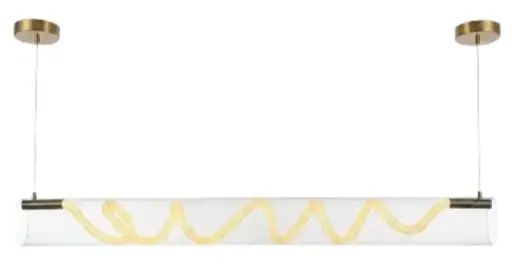 [LAM-MAF-DL1296] LAMPARA LED COLGANTE TUBULAR T/EDISON CON ESPIRAL 70W 3000K-4000K-6500K C/ CONTROL COLOR NEGRO REF. 107-173-0070W-6500K-DL1296 / BSWX250613 MARCA MAFI