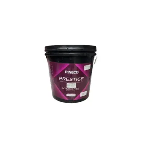 [PIN-PIN-PRS6901A4G] PINTURA DE CAUCHO MATE PRESTIGE INTERIOR CLASE AAA 4 GL COLOR NEGRO FUMO REF. PRS6901A4G MARCA PINECO 