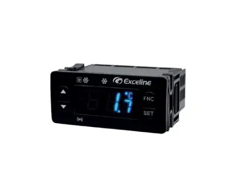 [CON-EXC-GCT-D] CONTROLADOR DIGITAL DE TEMPERATURA REFRIGERACION CON DESCARCHE AUTOMATICO 2 HP -50°C A +110°C 3 SALIDA 20/10/5 A 80-260V IP65 (FRONTAL) CON ALARMA REF. GCT-D MARCA EXCELINE