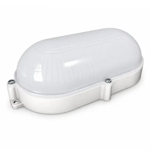 [VAP-LUC-VP712OVIP65] VAPOLETA OVALADA 12W IP54 6500 K MULTV 100-277V 100LM COLOR BLANCO REF. VP712OVIP65  / 61000250 MARCA LUCERNA