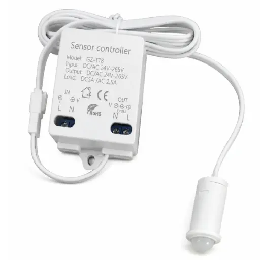 [SEN-LUC-SENMOV] SENSOR DE MOVIMIENTO DINAMICO PARA LUCES LED 24V-265V 550W A 220V DIST. 0-03M MOD. T78-RT26 REF. SENMOV / 93090016 MARCA LUCERNA