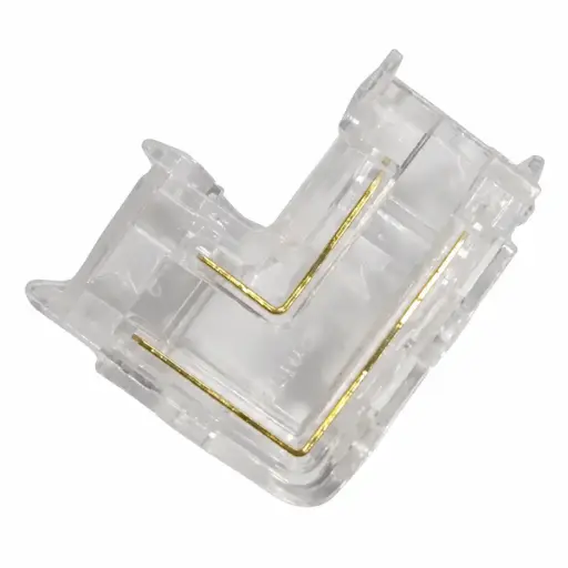 [ACC-LUM-OB2-P8L] ACCESORIO / UNION / CONECTOR DE CONTINUIDAD TIPO L P/ CINTA COB 110 V TRANSP. REF.LUM- OB2-P8L LUMIND