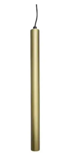[LAM-LUM-LUM-785-G] LAMPARA COLGANTE INTEGRADA 6W 3000K 24° 40CM CILINDRICA P/TECHO ULTRA DELGADA CM C/ DORADO REF. LUM-785-G MARCA LUMIND