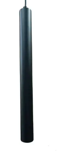 [LAM-LUM-LUM-785-B] LAMPARA COLGANTE INTEGRADA 6W 3000K 24° 40CM CILINDRICA P/TECHO ULTRA DELGA NEGRO REF. LUM-785-B LUMIND