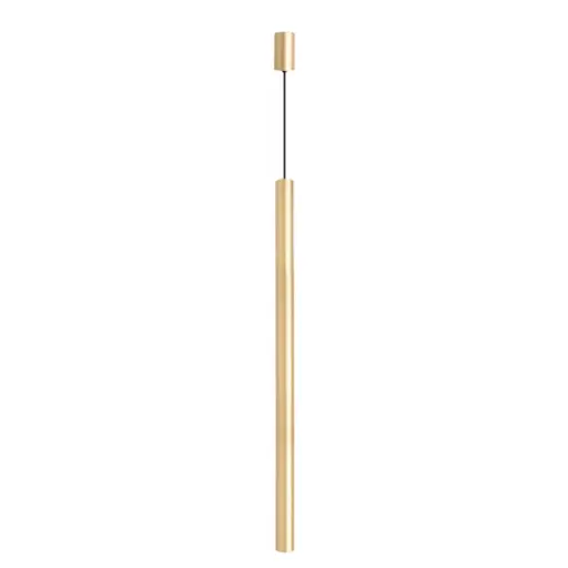 [LAM-LUM-LUM-785-6G] LAMPARA COLGANTE INTEGRADA 6W 3000K 24° 60CM CILINDRICA P/TECHO ULTRA DELGA DORADO REF. LUM-785-6G LUMIND