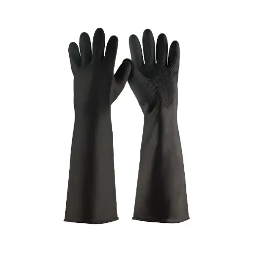 [GUA-TRU-14269] GUANTE DE LATEX PARA ACIDO NEGRO TALLA G MOD. GU-IND-G REF. 14269 MARCA TRUPER