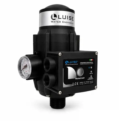 [PRE-LUI-PC-2.1] PRESCONTROL ELECTRONICO 1" 145 PSI OFF/ON AJUS. 110-240V 10A IP65 C/MANOMETRO P/BOMBAS MOD. PC-2.1 REF 10340060 MARCA LUISE / CHINT