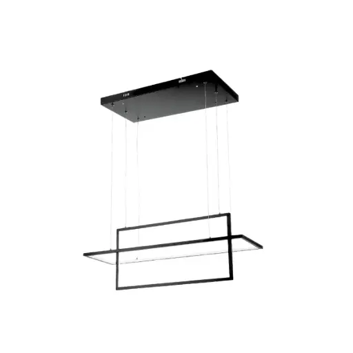 [LAM-KAS-DI-143-BK-30K-Z] LAMPARA COLGANTE 57 W 3000 K 85-265 V 100X5X150CM COLOR NEGRO REF. DI-143-BK-30K-Z MARCA KASALIGHT / ARTIG LIGHT