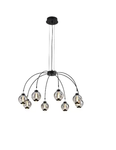 [LAM-KAS-DI-710-BK-30K-Z] LAMPARA COLGANTE 64W 3000K C/ NEGRO REF. DI-710-BK-30K-Z MARCA KASALIGHT / ARTIG LIGHT 