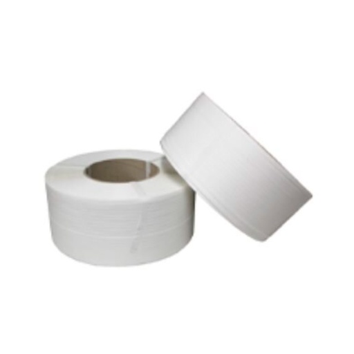 [FLE-INF-1.2.1320MT] FLEJE PLASTICO COLOR BLANCO 1/2" X 0.75 MM X 1320 MTS ( ROLLO ) MARCA INFLEGRA 