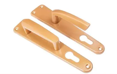 [MAN-UNI-MAN-H614] MANILLA DE ALUMINIO FIJA / MOVIL PLACA RECTA COLOR DORADO COD. 024488 REF. MAN-H614 MARCA UNICITY