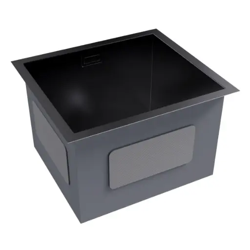 [FRE-NOV-NVFRG1341] FREGADERO 1 TINA ACERO INOX TOPE / EMPOTRAR 45 X 40 X 23 CM NEGRO SATINADO MOD. KITCHEN-PRO REF. NVFRG1341 MARCA NOVA 