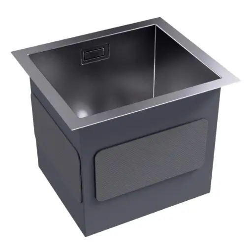 [FRE-NOV- NVFRG1302] FREGADERO 1 TINA ACERO INOX TOPE / EMPOTRAR 34 X 30 X 23 CM SATINADO MOD. KITCHEN-PRO Z REF. NVFRG1302 MARCA NOVA