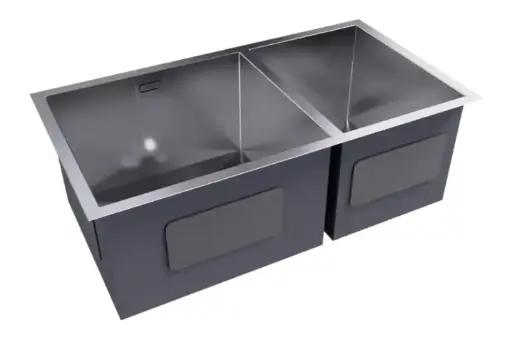 [FRE-NOV-NVFRG1224] FREGADERO 2 TINA ACERO INOX TOPE / EMPOTRAR 83 X 45 X 23 CM SATINADO MOD. KITCHEN-PRO Z 60/40 C/ SIFON + DESAGUE REF. NVFRG1224 MARCA NOVA