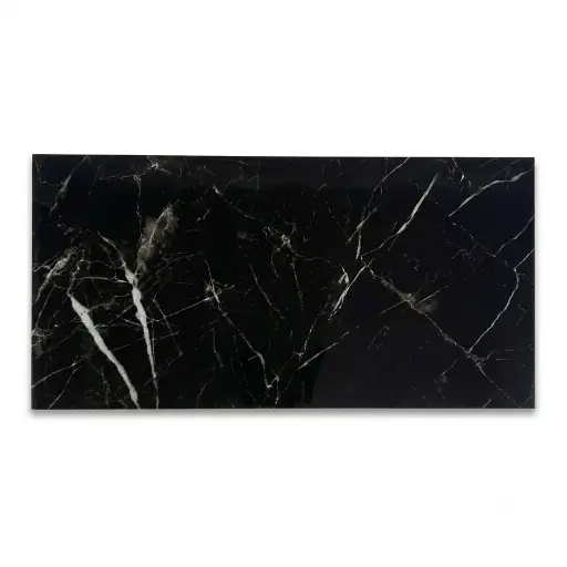 [POR-LID-NERO] PORCELANATO DE 1ERA 60 X 120 CM ( CAJA 1,44  MTS2) NERO MARQUINA ROYAL (10 F RANDOM) ( PRECIO POR CAJA ) BRILLANTE INDIA MARCA LIDIA 