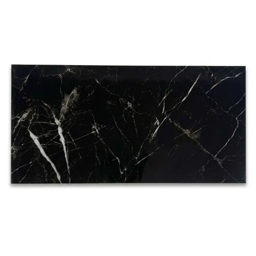 [POR-LID-NERO] PORCELANATO DE 1ERA 60 X 120 CM ( CAJA 1,44  MTS2) NERO MARQUINA ROYAL (10 F RANDOM) ( PRECIO POR CAJA ) BRILLANTE INDIA MARCA LIDIA 