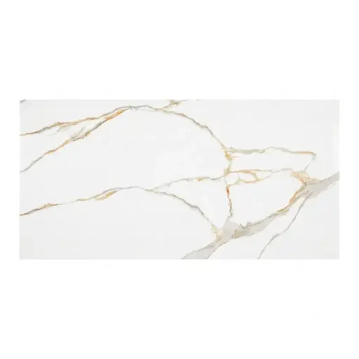[POR-LID-CALACATTA] PORCELANATO DE 1ERA 60 X 120 CM ( CAJA 1,44  MTS2) CALACATTA GOLD LUXE (10 F RANDOM) ( PRECIO POR CAJA ) BRILLANTE INDIA MARCA LIDIA 