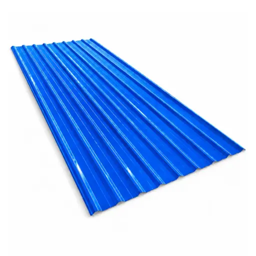 [LAM-VEN-ARQUI-AZUL] LAMINA DE TECHO ARQUICOLOR EXT. AZUL / INT. BLANCO ACERO GALV. CANAL TRAPEZOIDAL / CUADRADO 6 MTS X 1.06 MTS ESPESOR 0,27 MM UTIL 1 MTS ( BRILLANTE ) VENCOR 